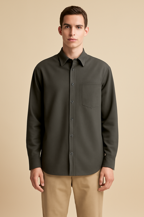 Aegean Button-Down Cotton Oversize Shirt