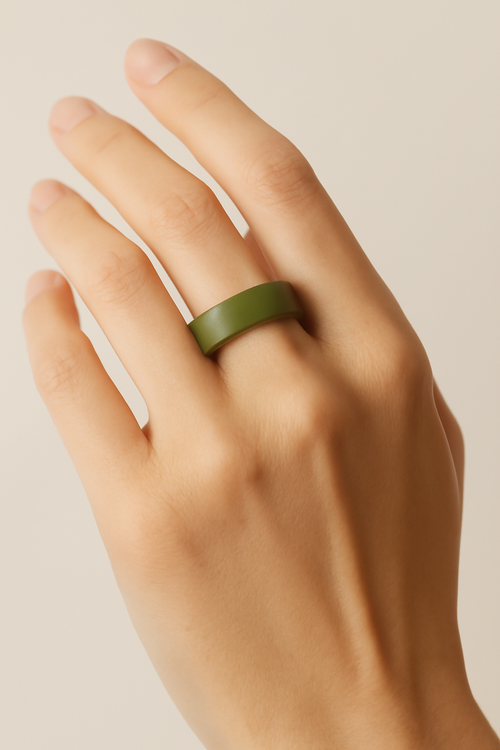 Azure Minimal Brass Ring