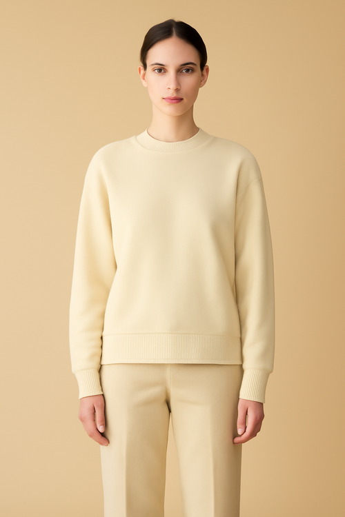 Cascais Ribbed Organic Crewneck Sweater