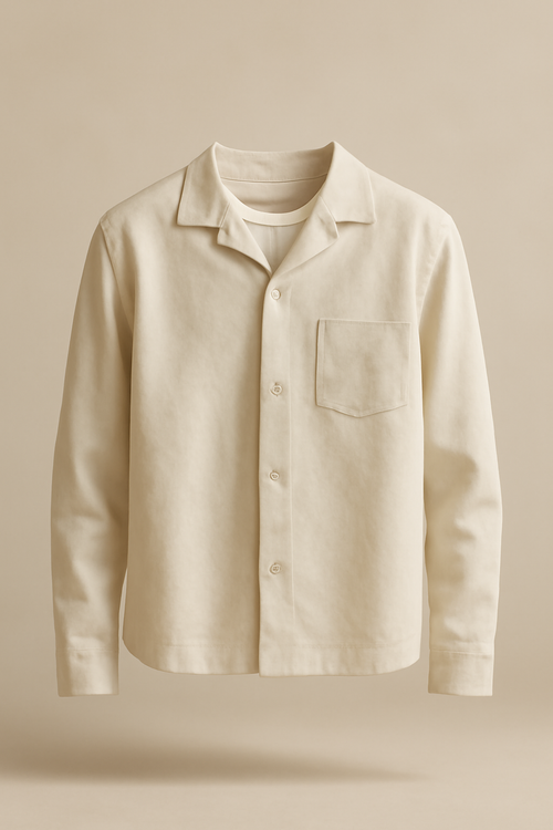 Douro Point-Collar Organic Camp-Collar Shirt