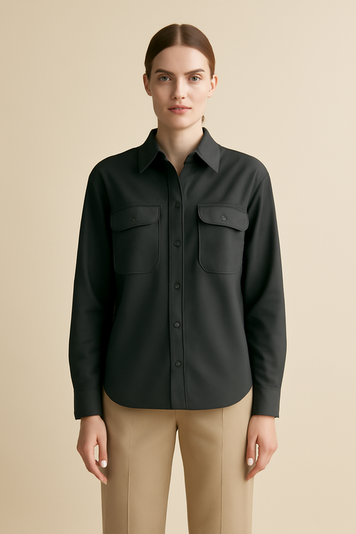 Dune Camp-Collar Organic Utility Shirt
