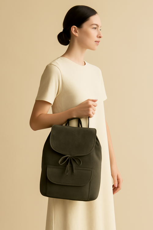Dune Slouchy Linen Backpack