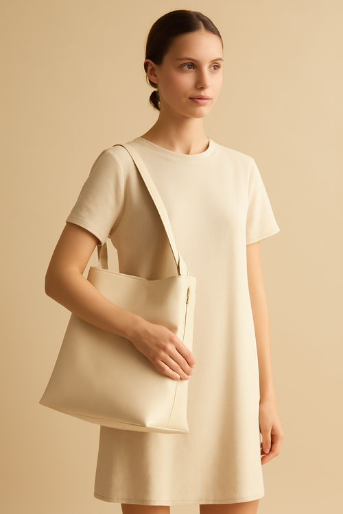 Dune Structured Canvas Shoulder Bag