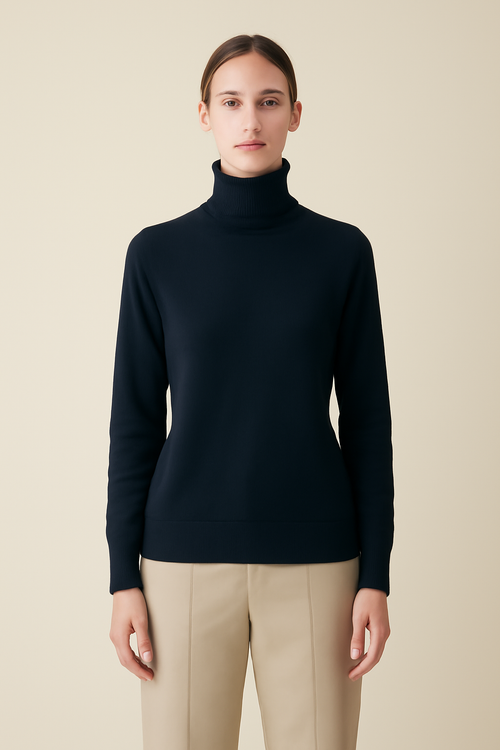 Ericeira Cable-Knit Wool Turtleneck Sweater