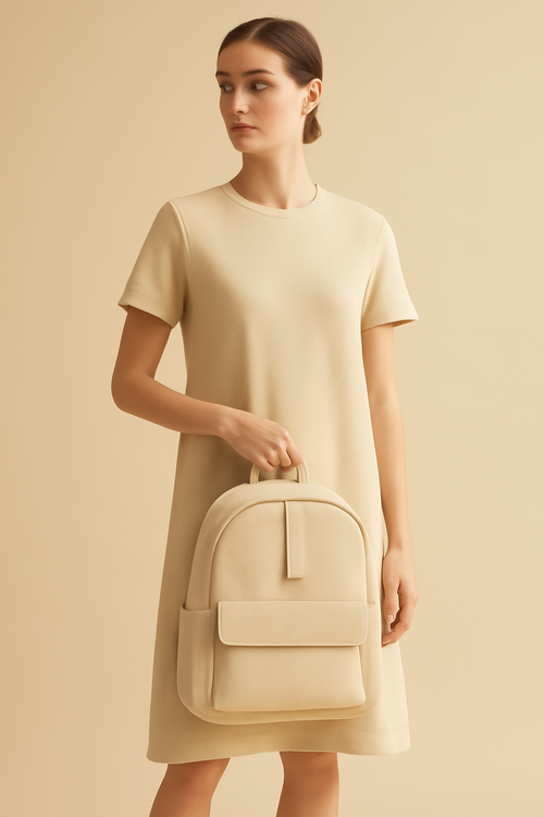 Ericeira Structured Linen Backpack