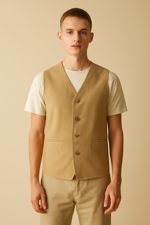Meridian Kemerli Gabardin Yelek