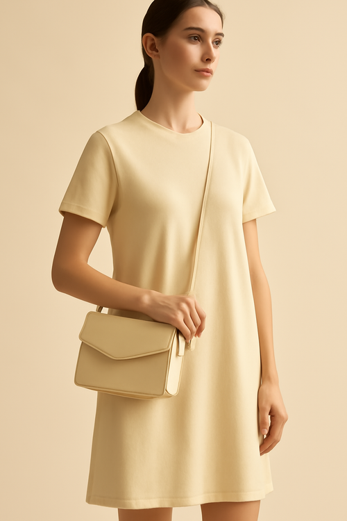Riviera Structured Leather Clutch