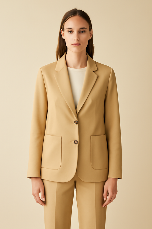Terra Kemerli Gabardin Blazer