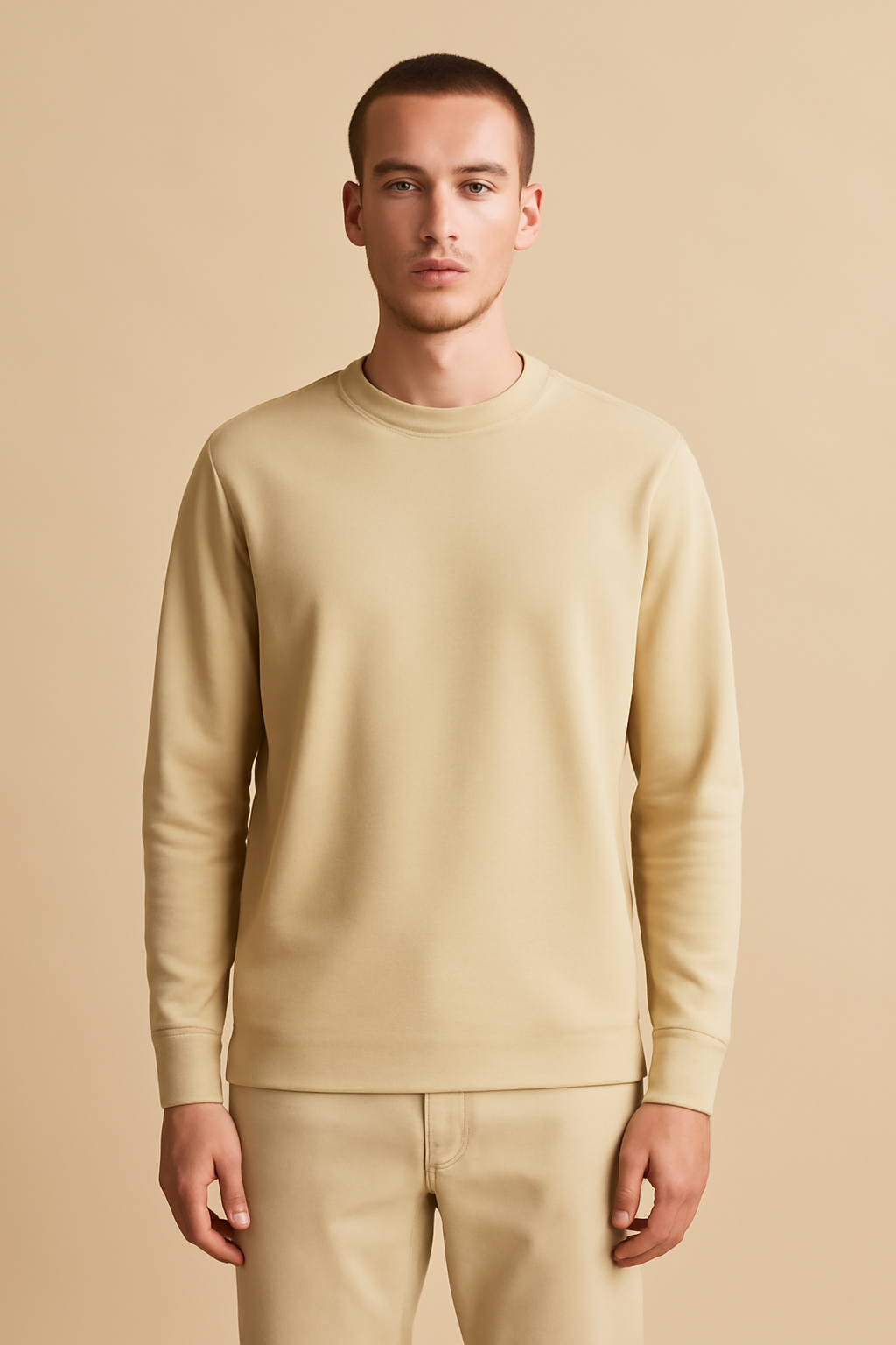 Aegean Boxy Cotton Long-Sleeve Tee