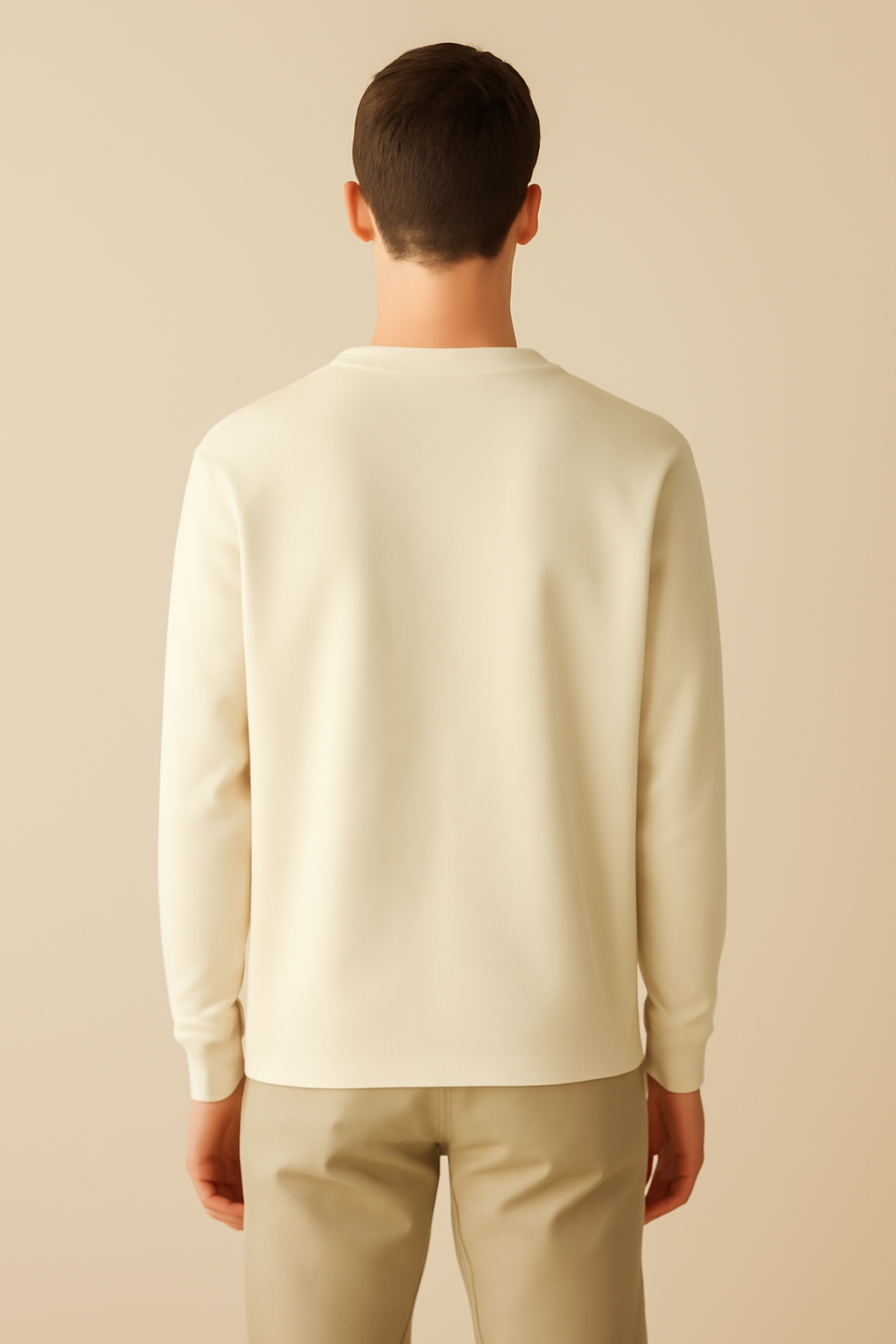 Aegean Boxy Cotton Long-Sleeve Tee