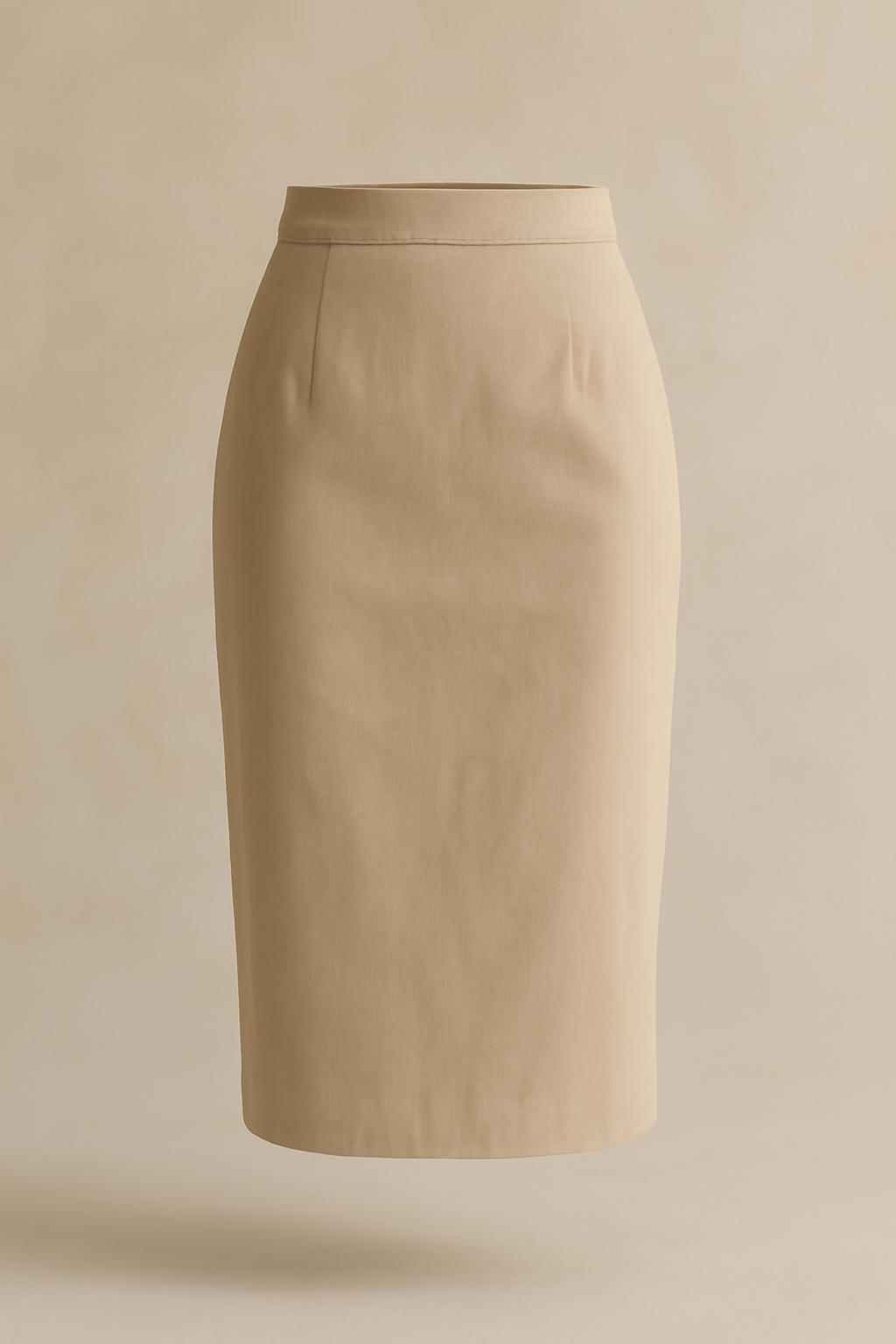 Aegean Button-Front Cotton Pencil Skirt