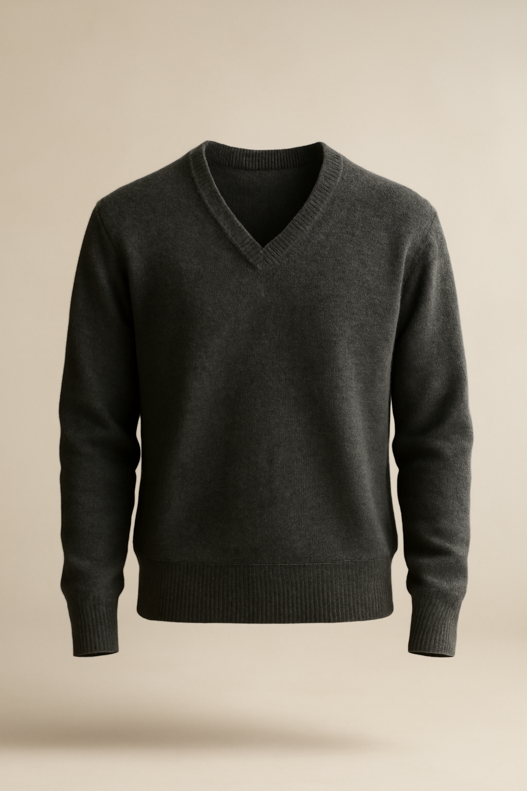 Aegean Cable-Knit Wool V-Neck Sweater