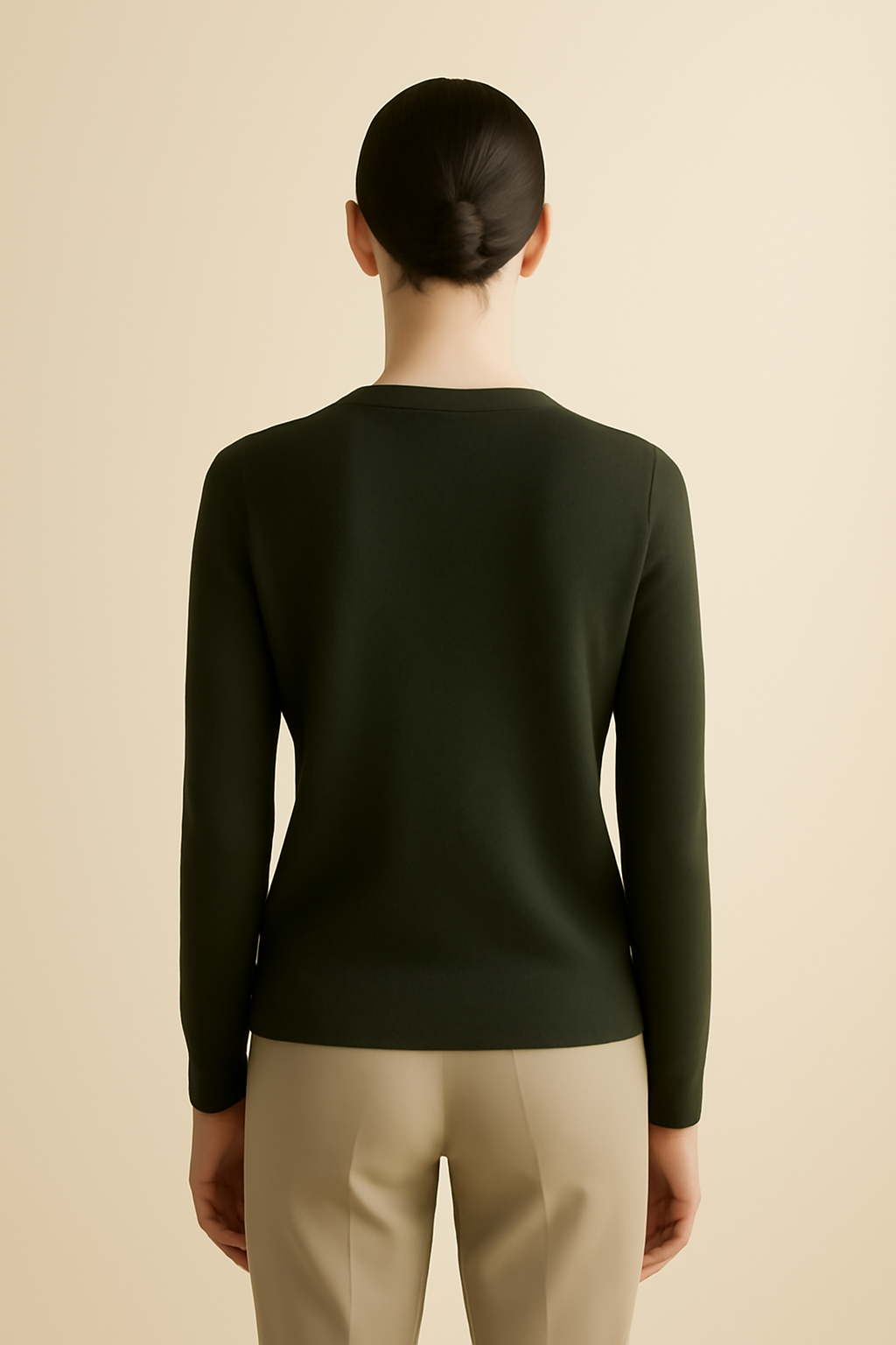 Aegean Cable-Knit Wool V-Neck Sweater