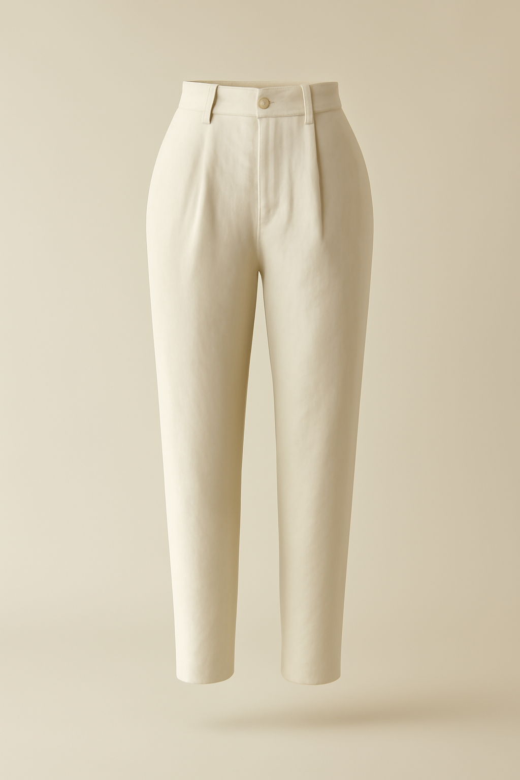 Aegean Cropped Linen Tapered Trousers