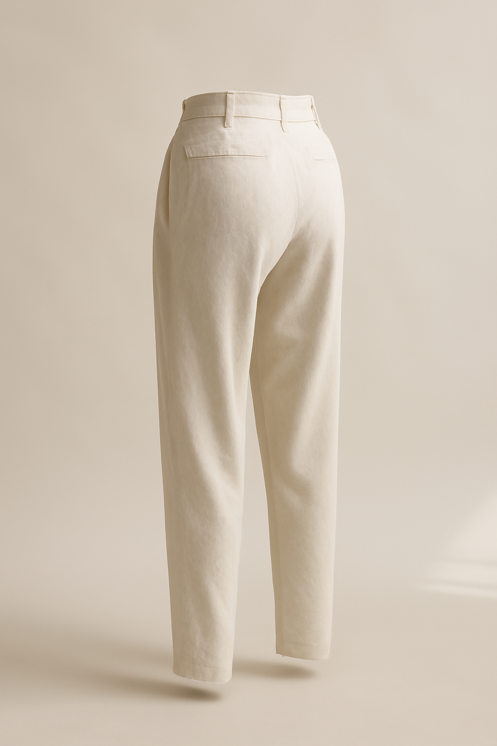 Aegean Cropped Linen Tapered Trousers