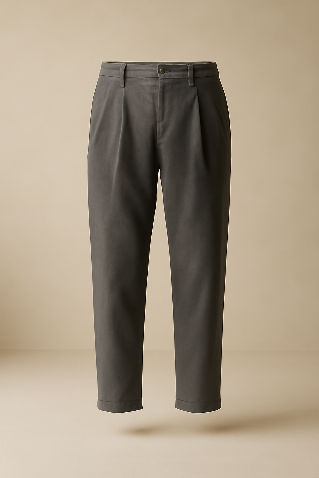 Aegean Cropped Organic Pleated Trousers