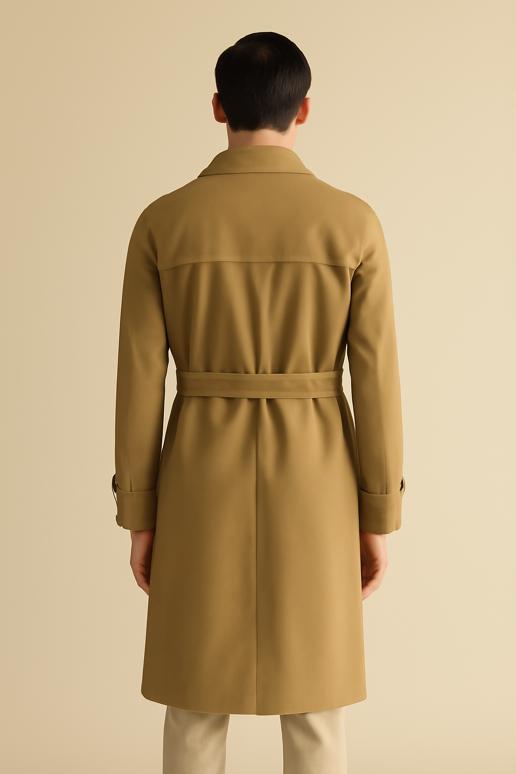 Aegean Double-Breasted Recycled Trench Coat