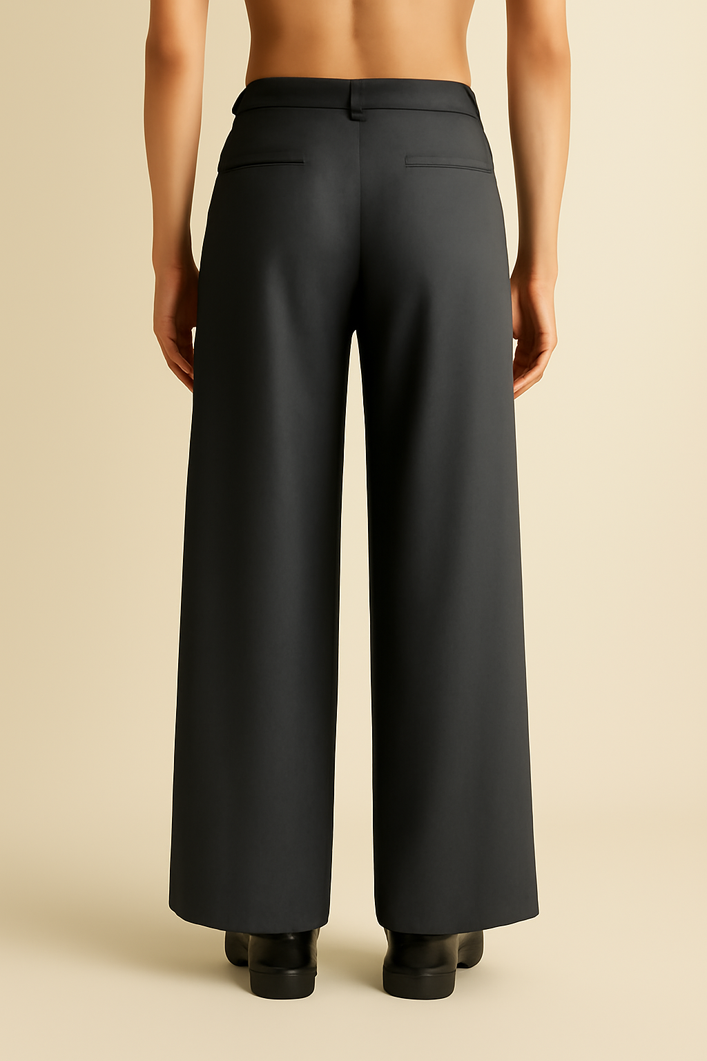 Aegean High-Rise Linen Palazzo Trousers
