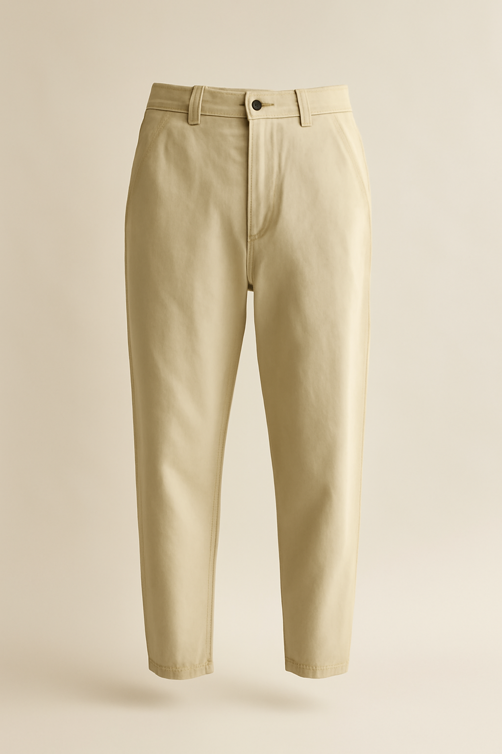 Aegean Mid-Rise Cotton Tapered Trousers