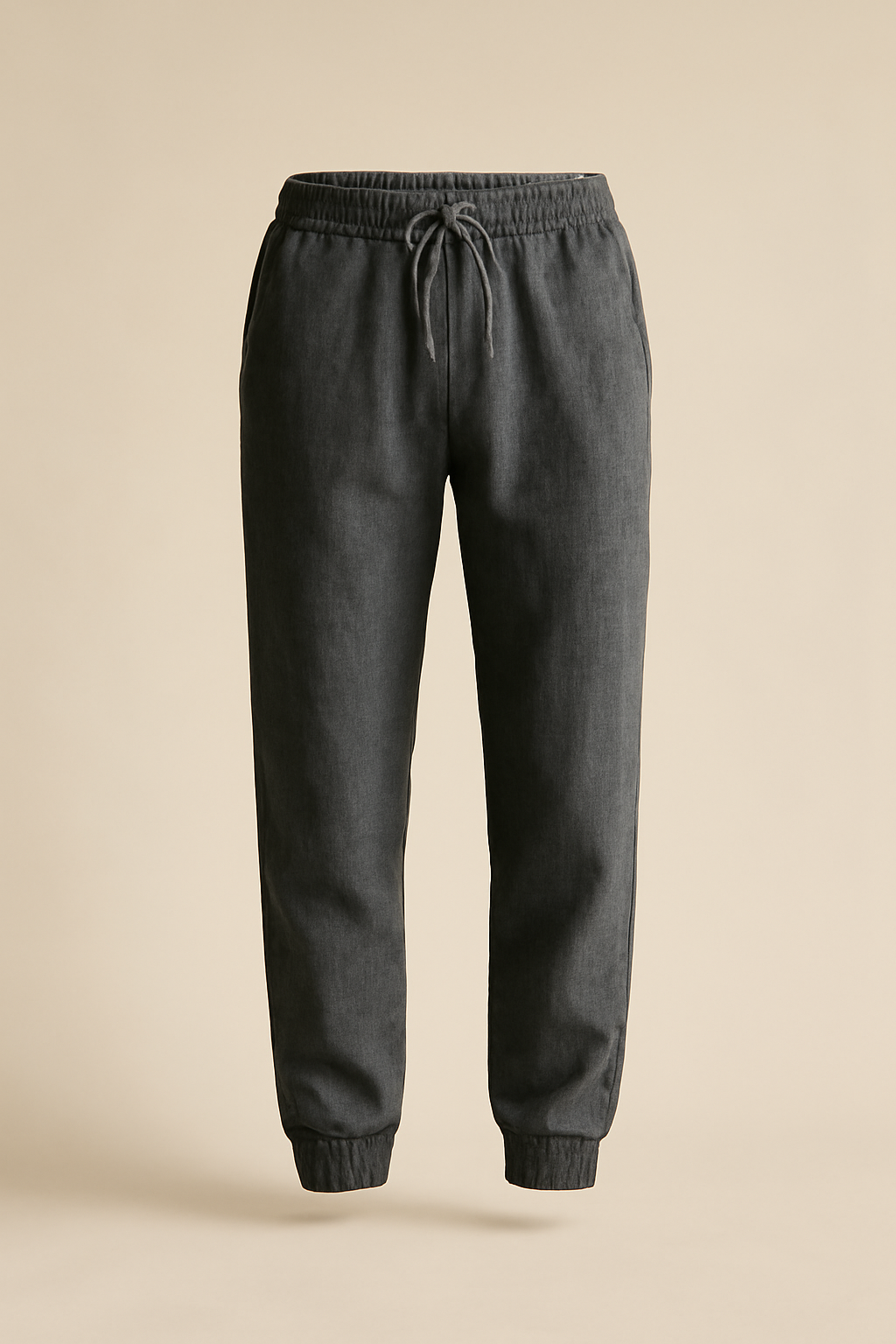 Aegean Mid-Rise Linen Jogger Trousers