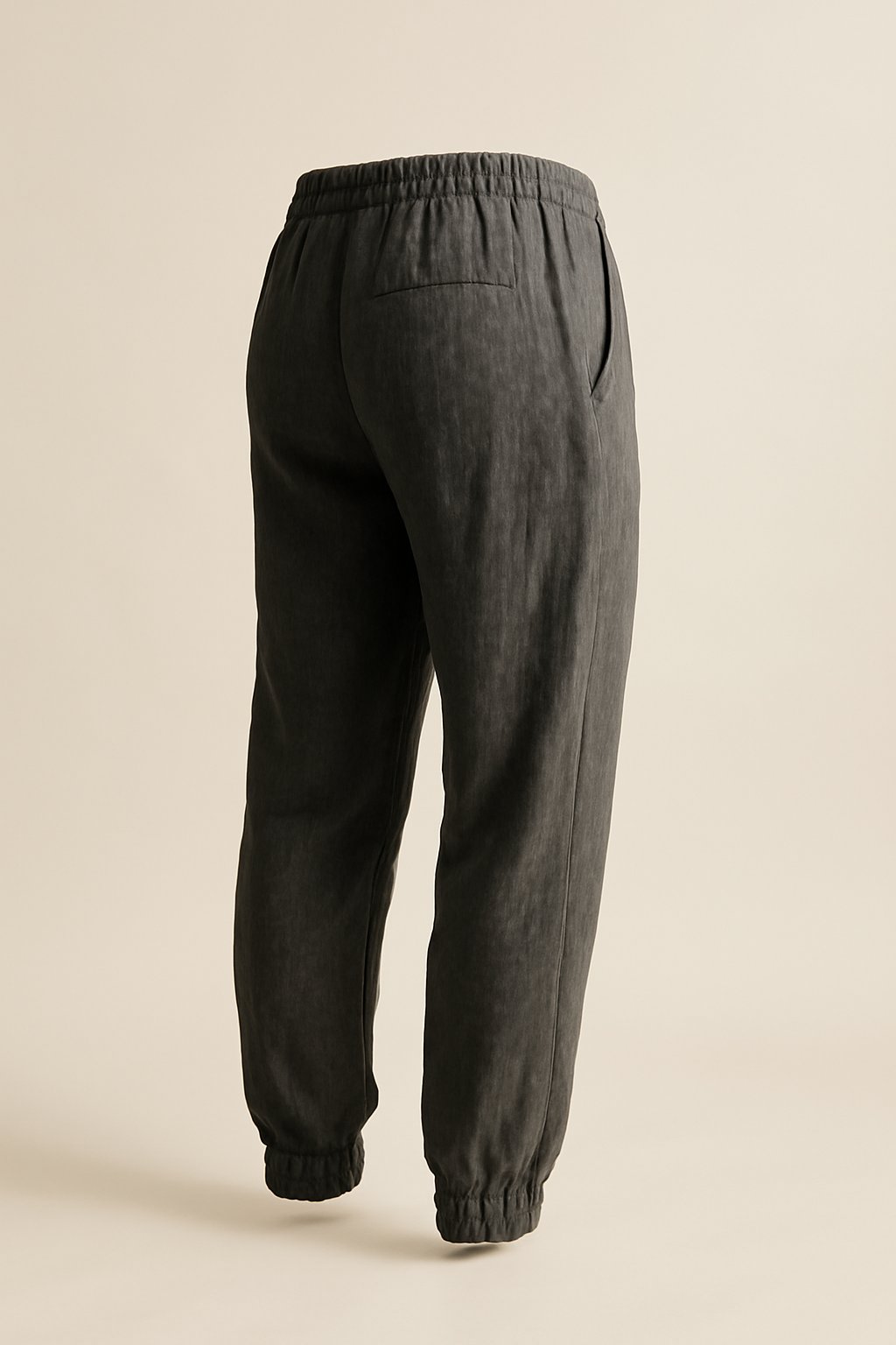 Aegean Mid-Rise Linen Jogger Trousers