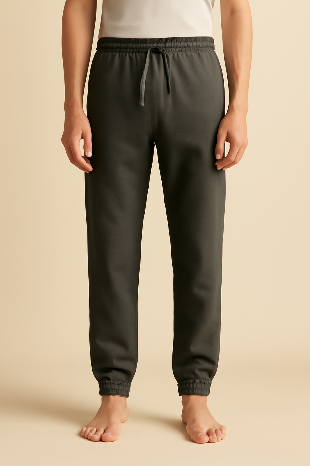 Aegean Mid-Rise Linen Jogger Trousers