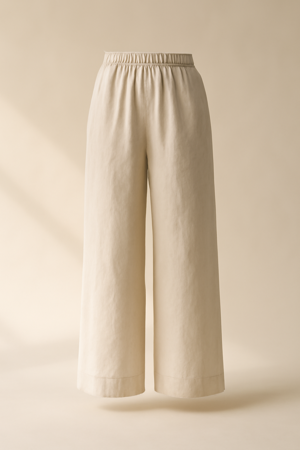 Aegean Mid-Rise Linen Wide-Leg Trousers