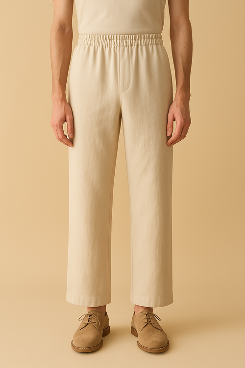 Aegean Mid-Rise Linen Wide-Leg Trousers