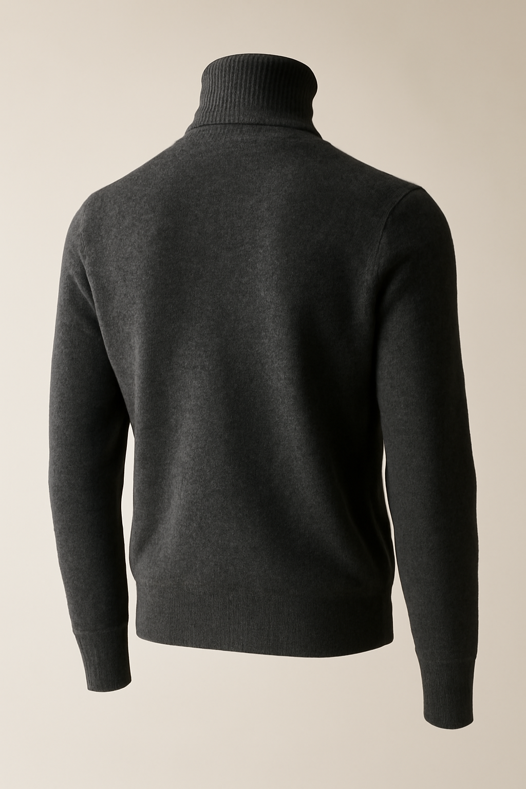 Aegean Ribbed Wool Turtleneck Sweater