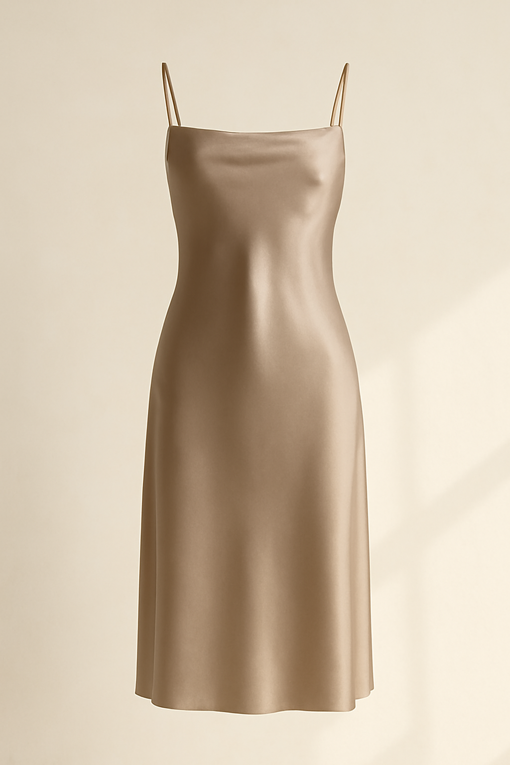Aegean Square-Neck Viscose Slip Dress