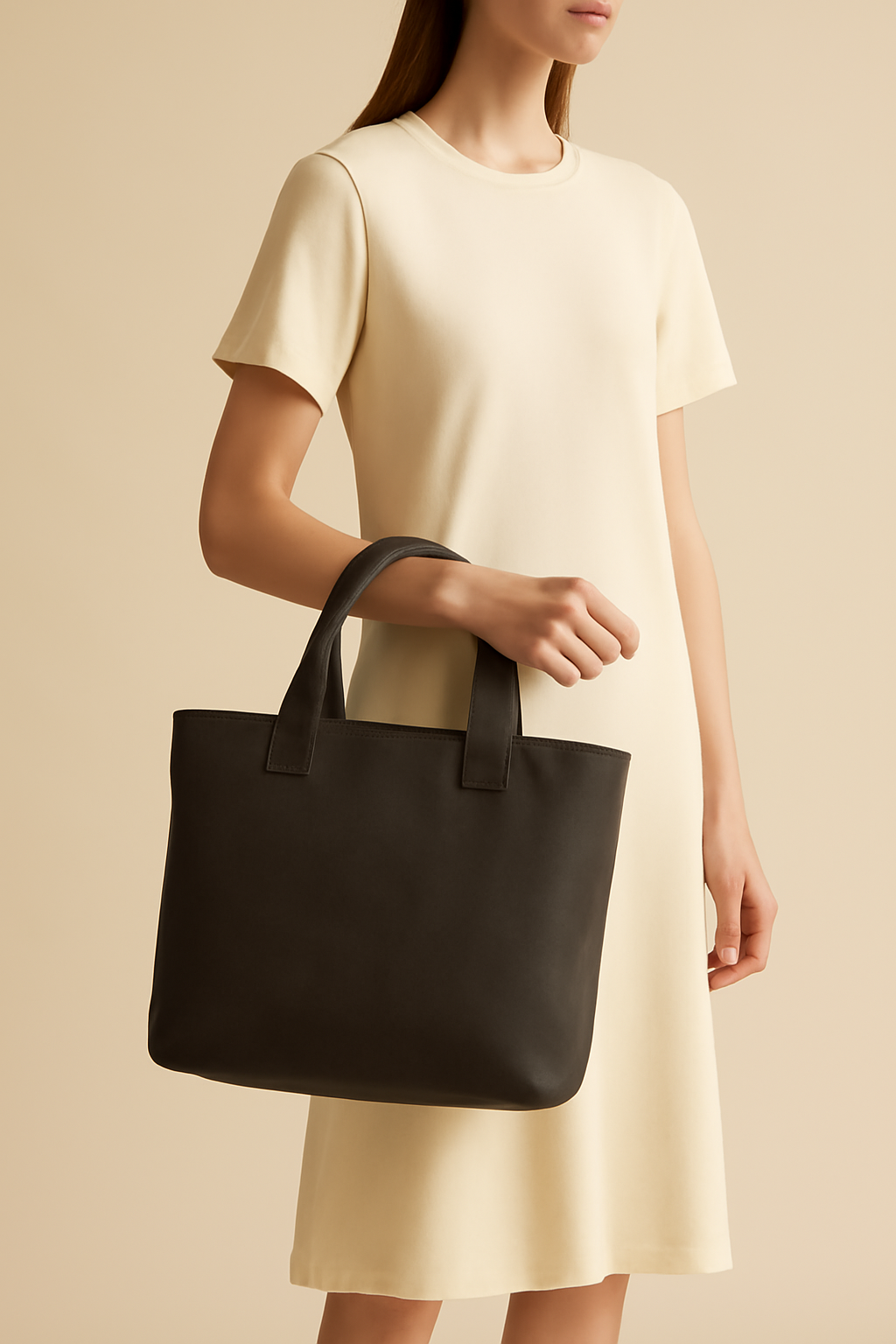 Aegean Structured Linen Tote Bag