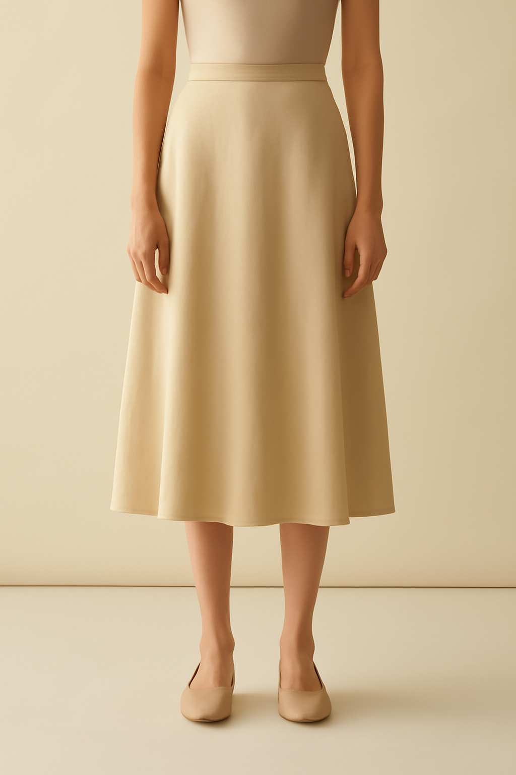 Aegean Wrap Tencel Midi Skirt