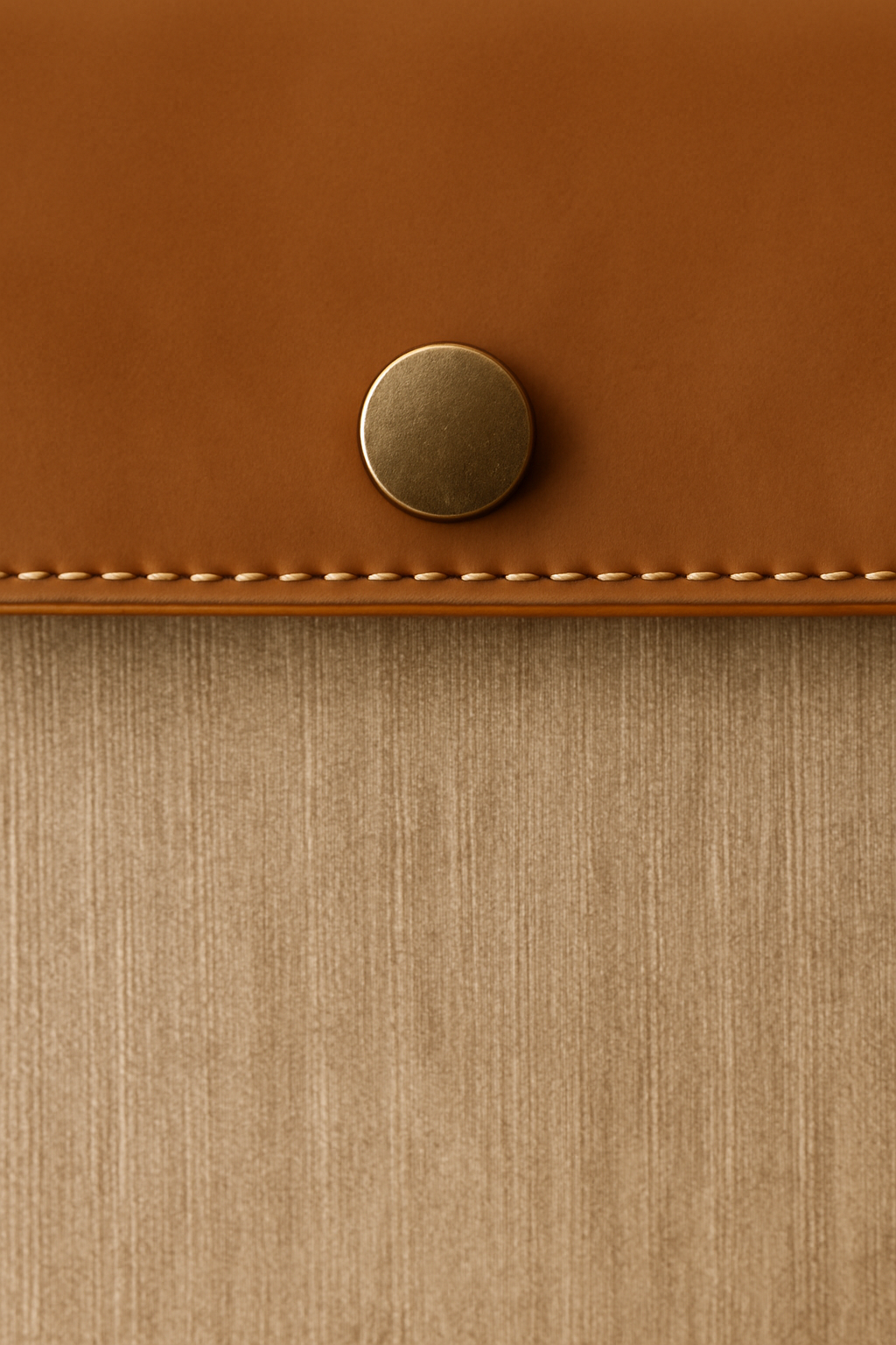Aegean Zip-Top Linen Leather Clutch