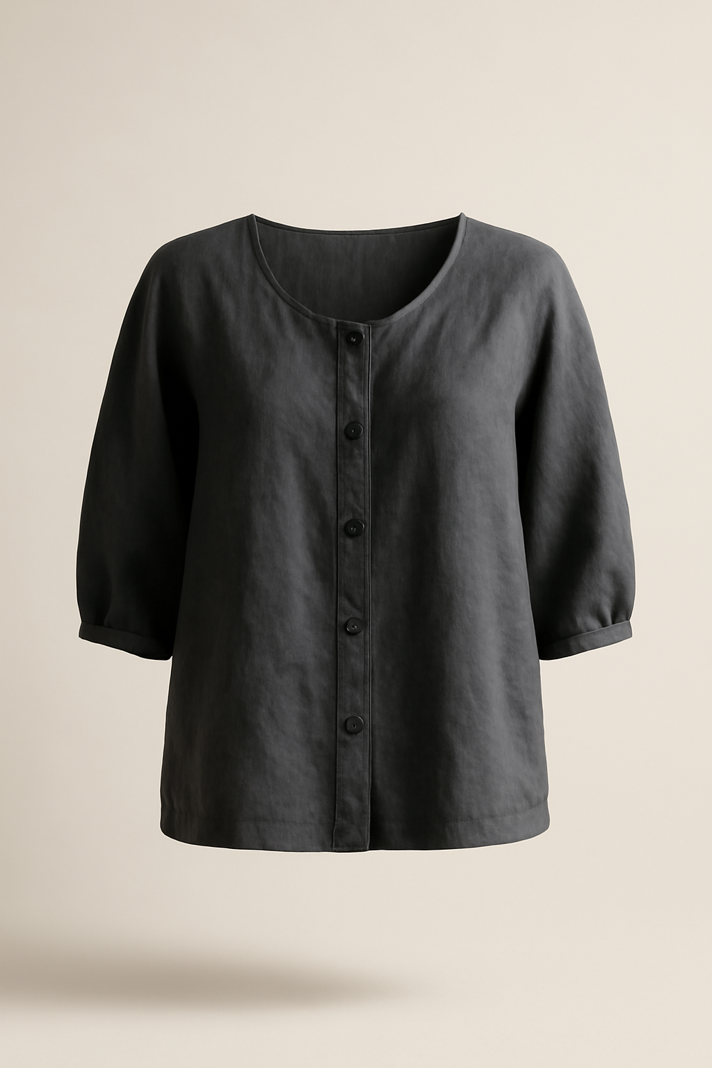Alacati Cropped Tencel Relaxed Blouse
