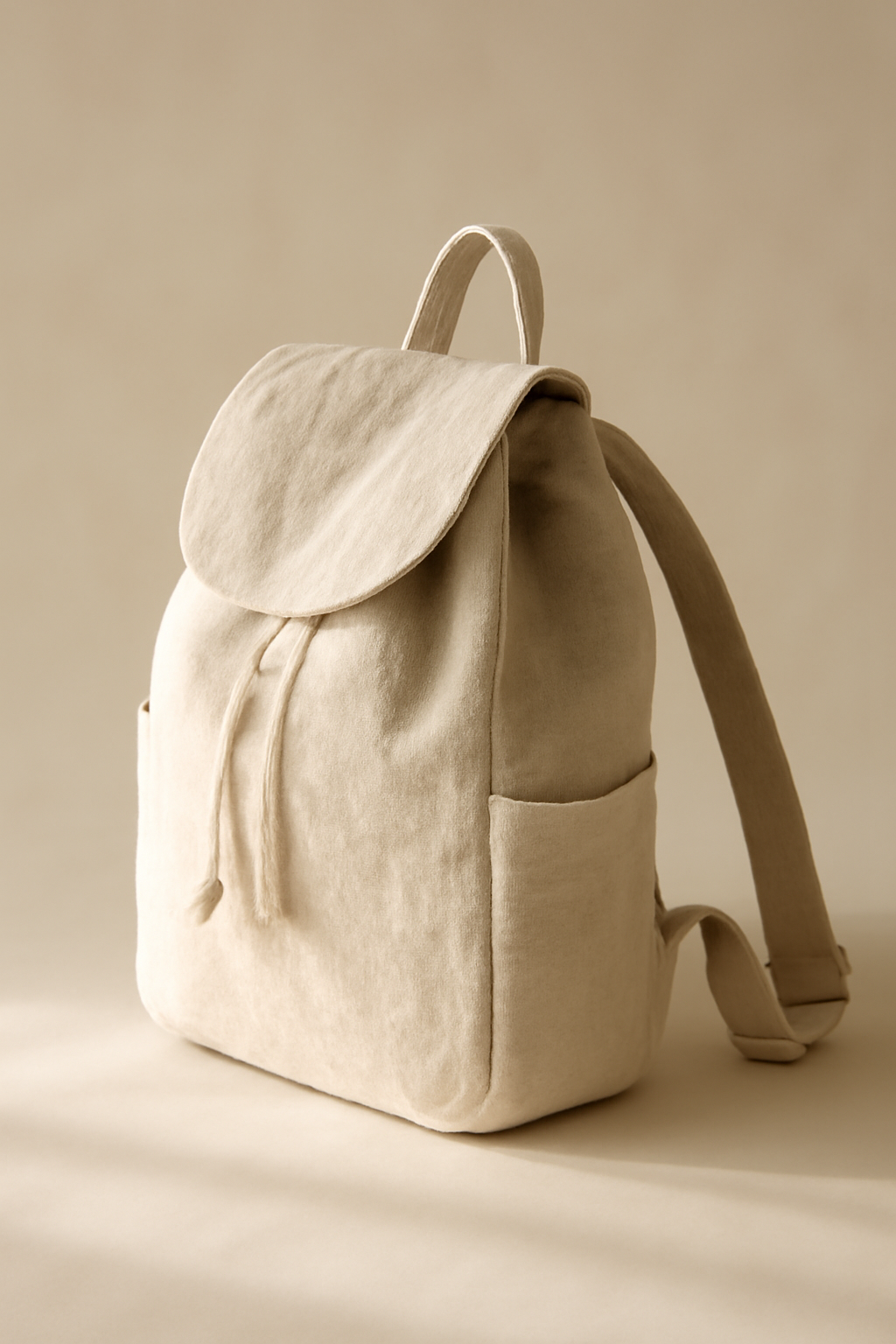 Alacati Structured Linen Backpack