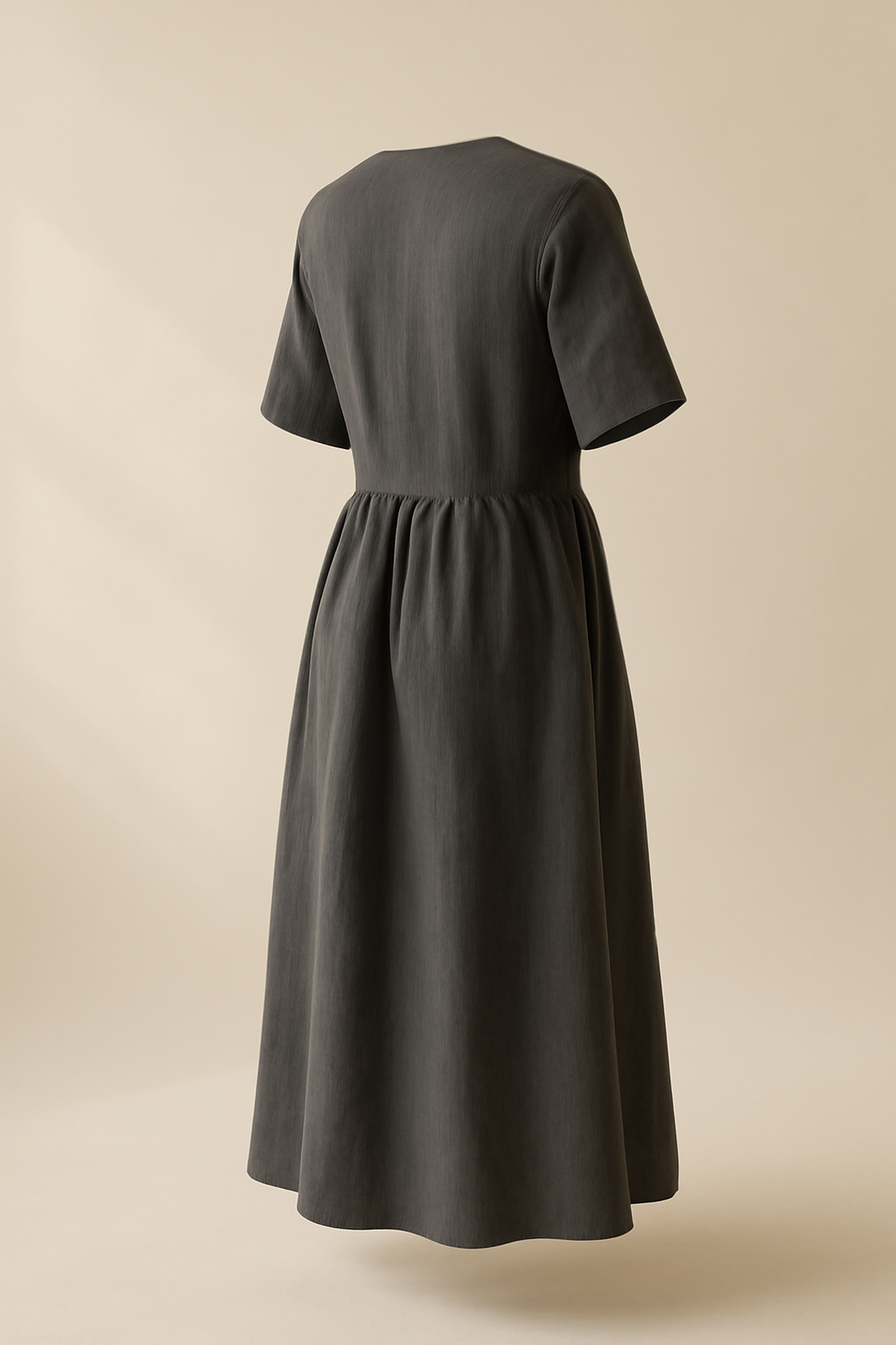 Alacati V-Neck Tencel Relaxed Dress