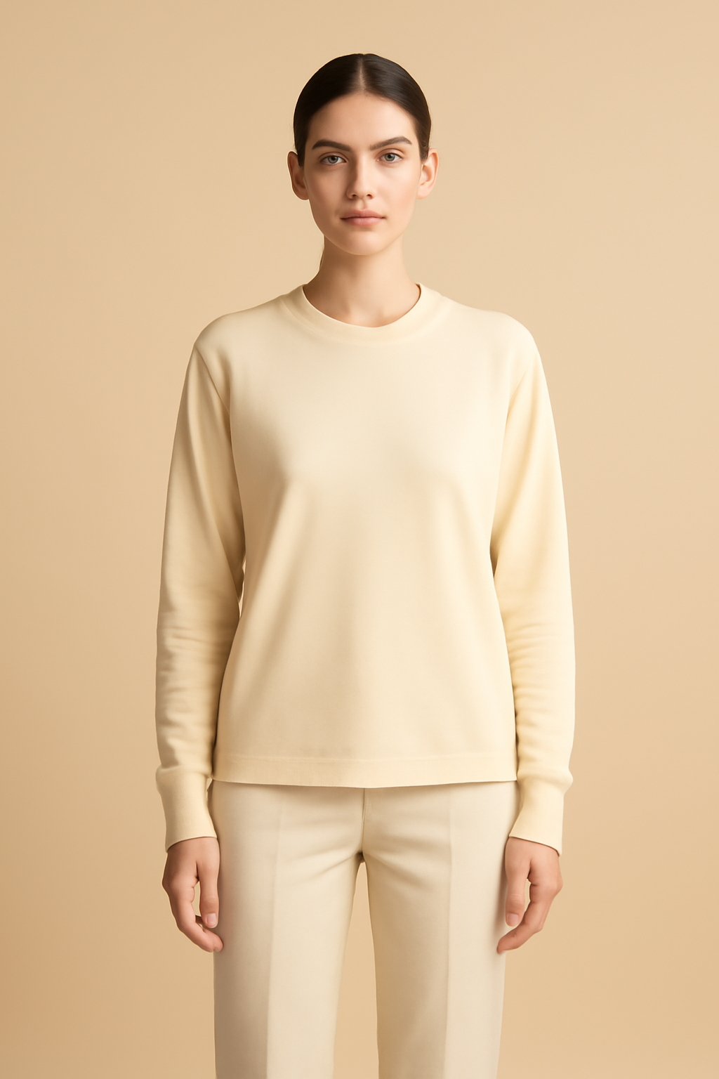 Azure Boxy Organic Long-Sleeve Tee