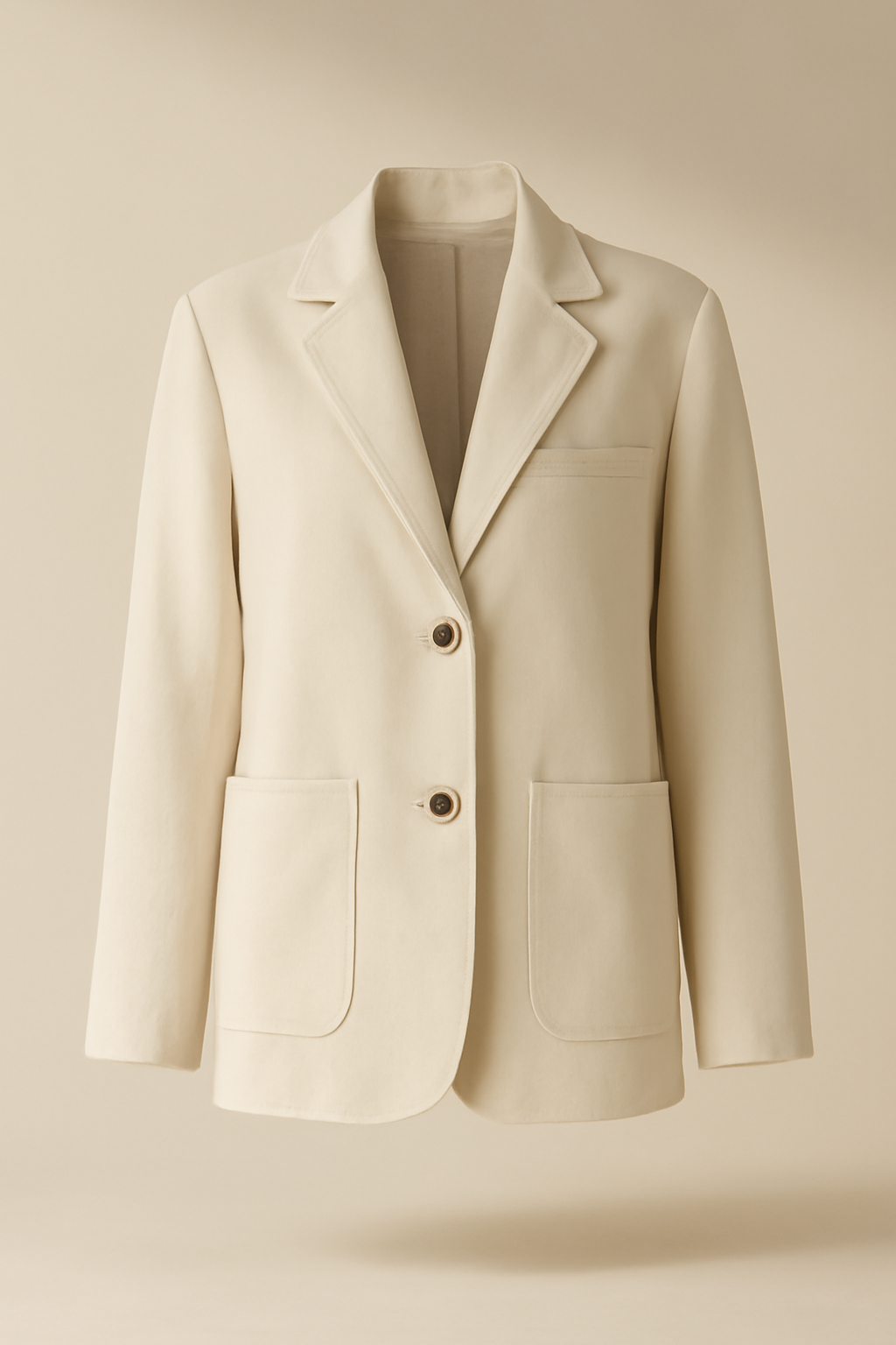Azure Double-Breasted Recycled Blazer