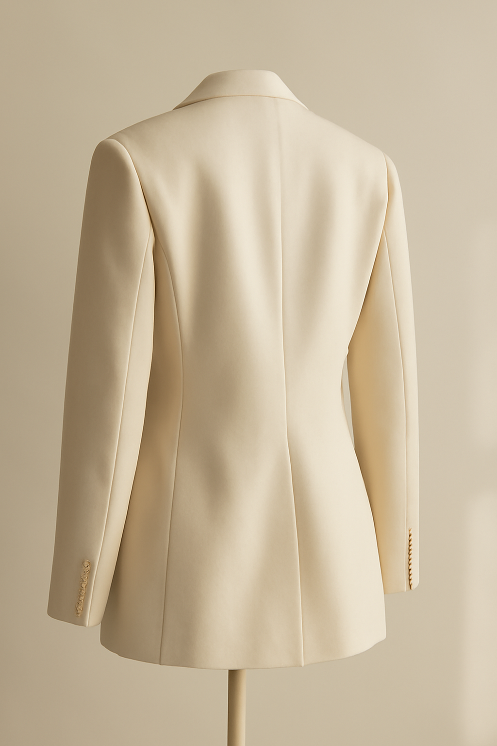 Azure Double-Breasted Recycled Blazer