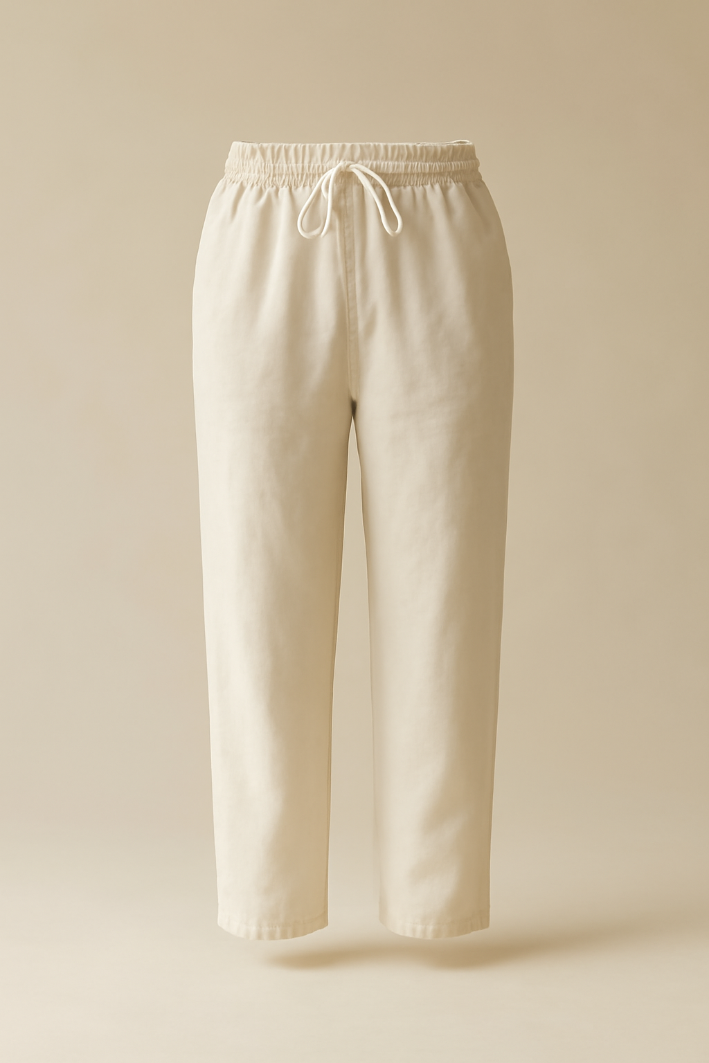 Azure Drawstring Linen Classic Trousers
