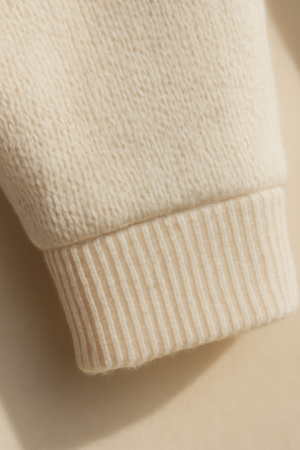 Azure Fine-Gauge Organic Ribbed Sweater