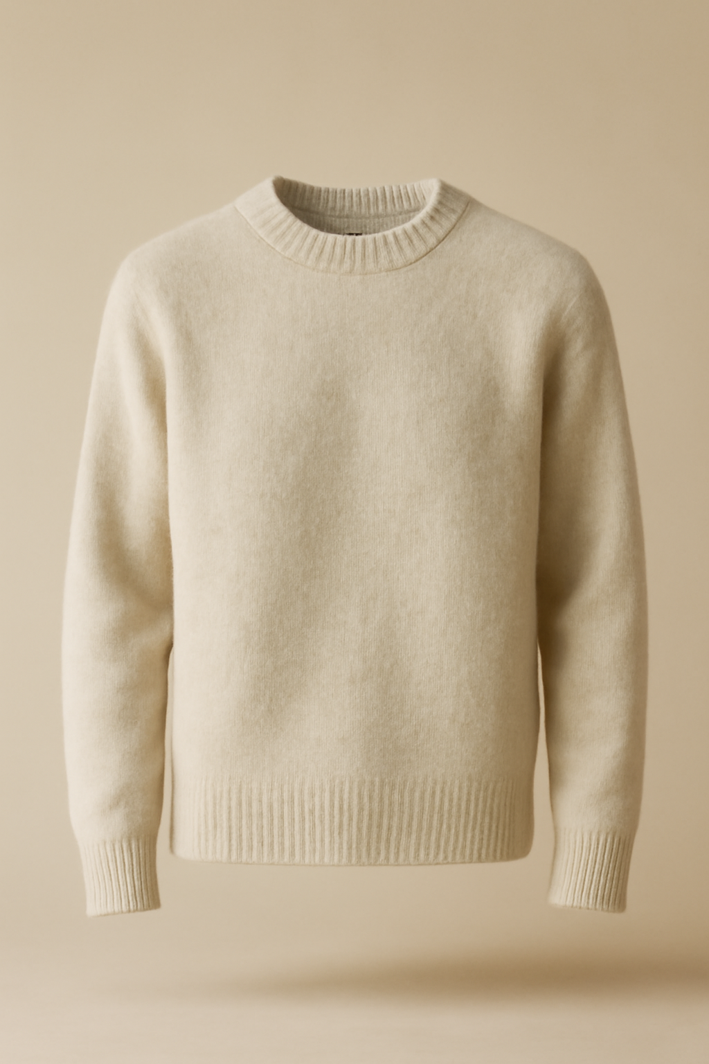 Azure Fine-Gauge Wool Crewneck Sweater