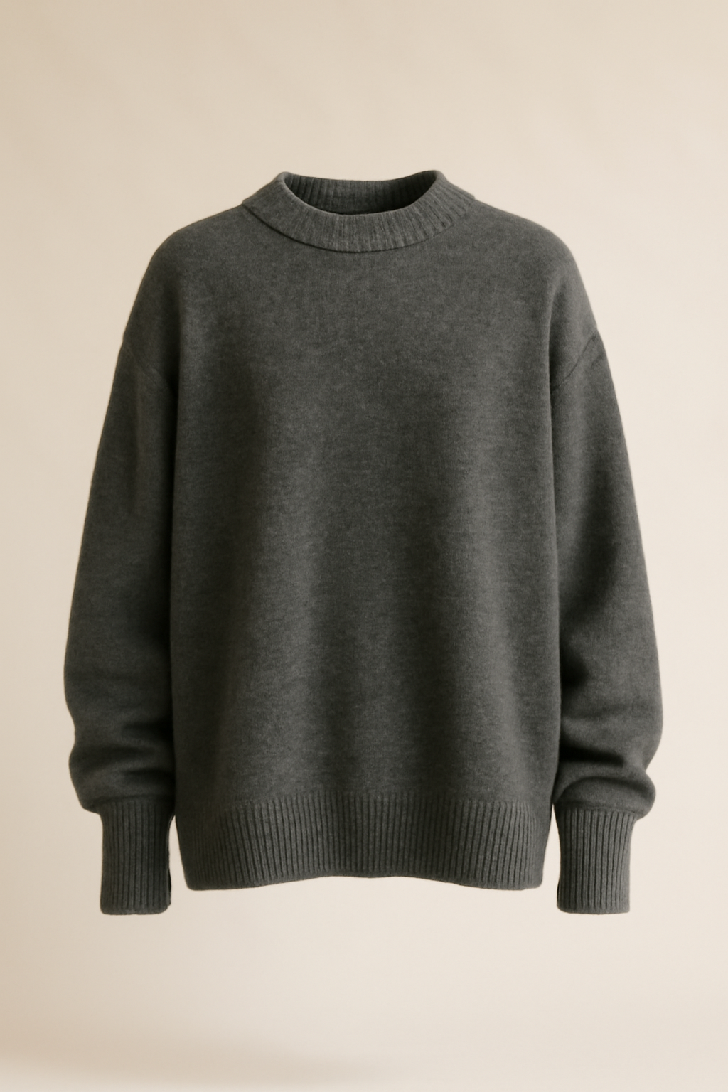Azure Fine-Gauge Wool Oversize Sweater