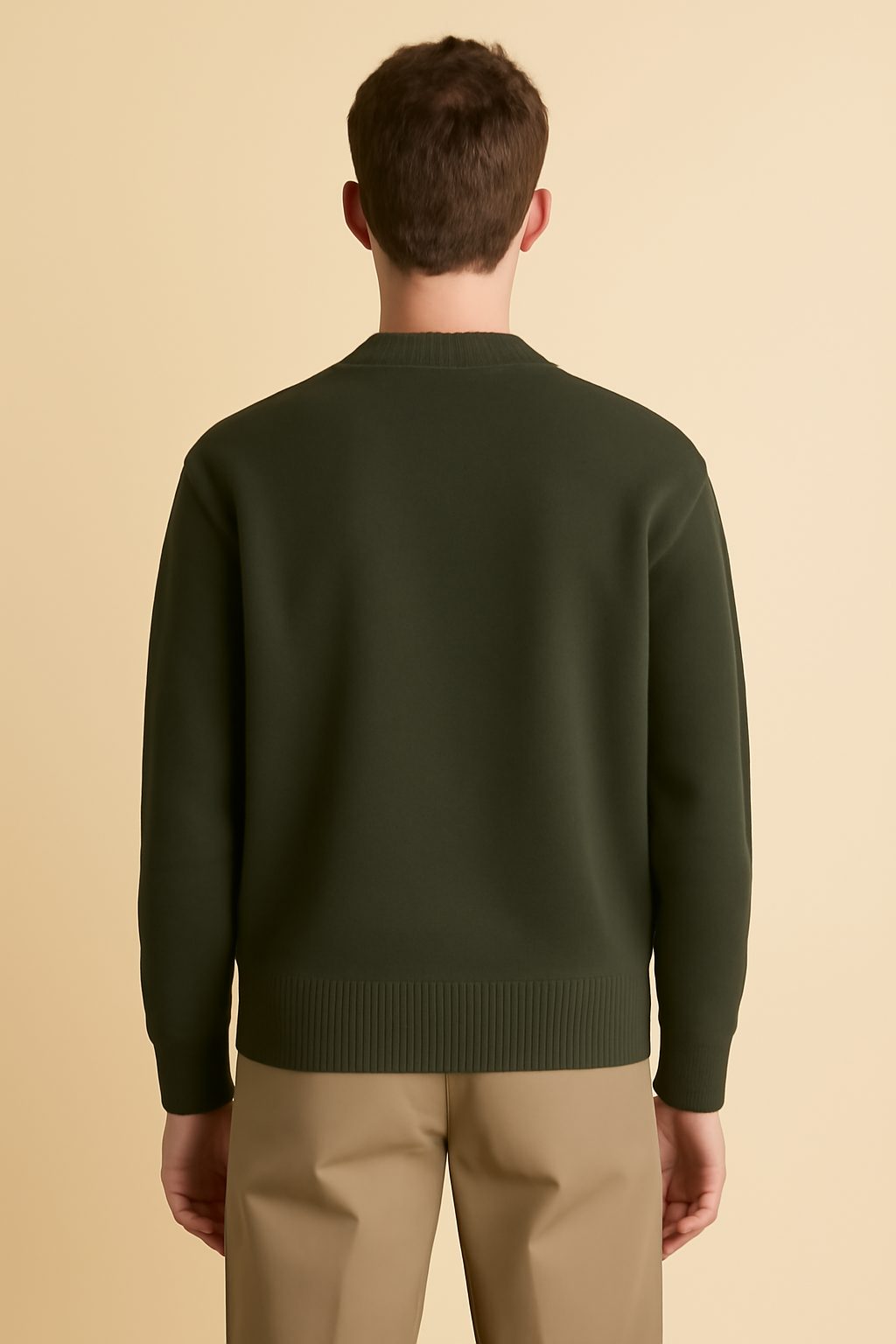 Azure Fine-Gauge Wool Oversize Sweater