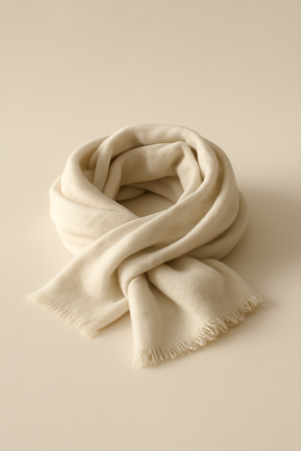 Azure Fringed Cotton Scarf