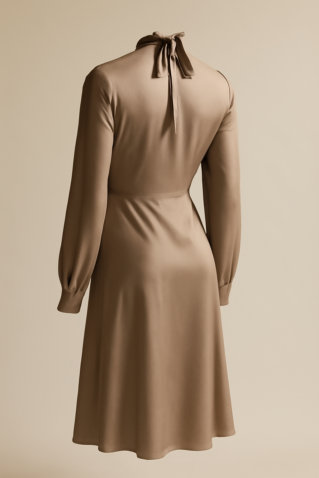 Azure Halterneck Viscose Shirt Dress