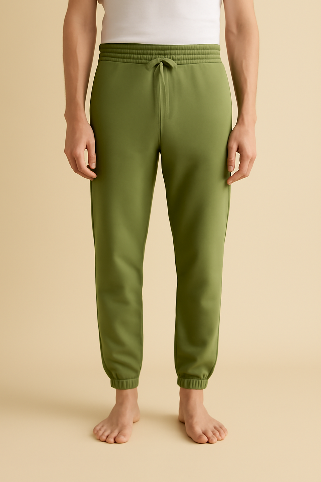 Azure Mid-Rise Organic Jogger Trousers
