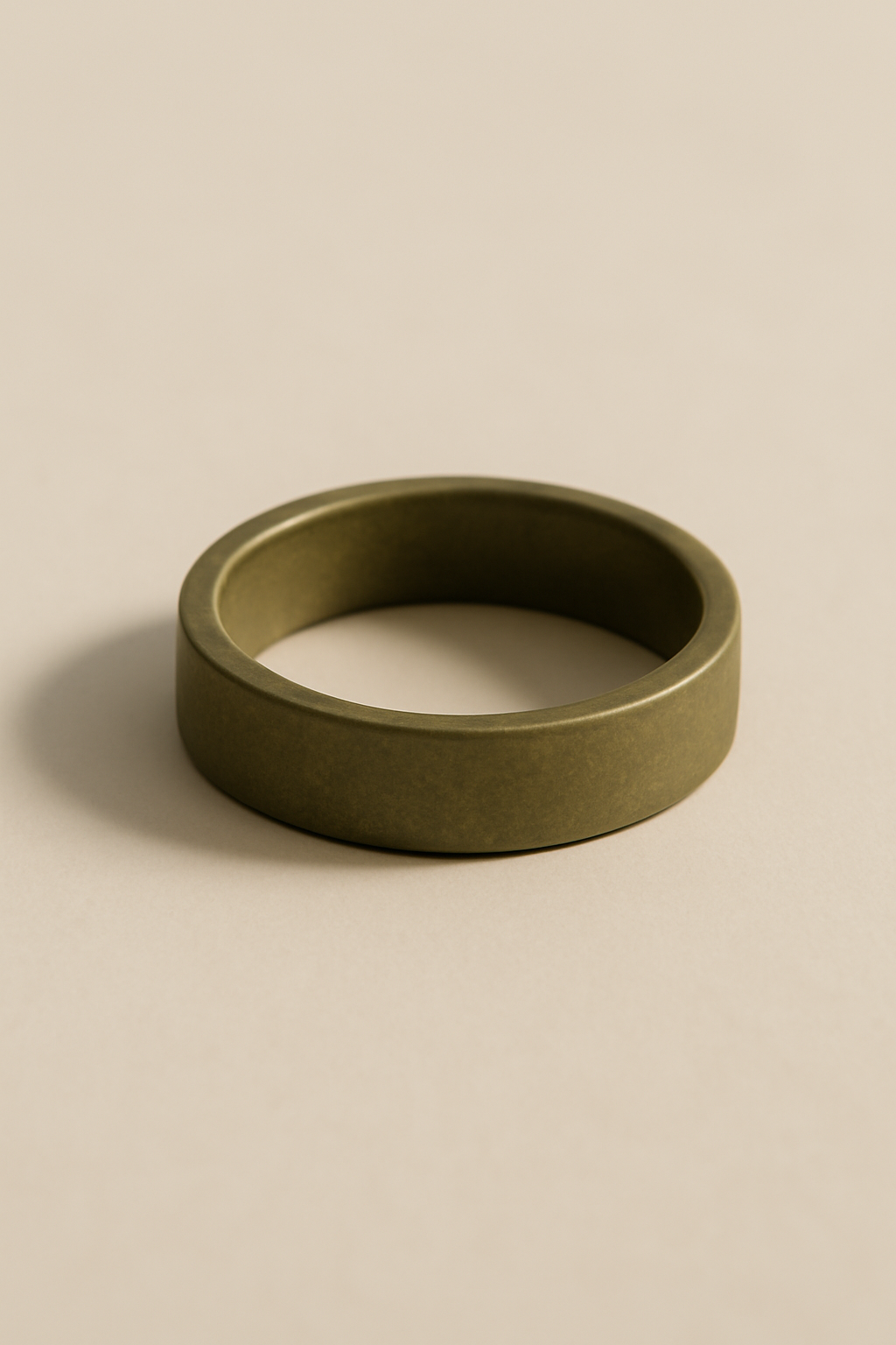Azure Minimal Brass Ring