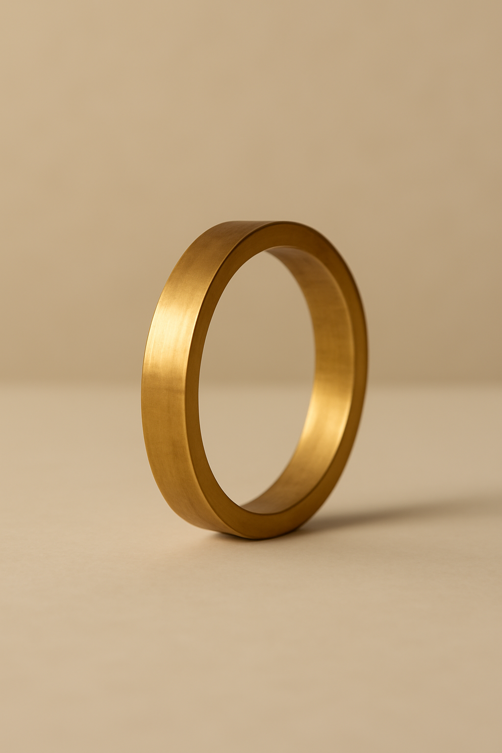 Azure Minimal Brass Ring