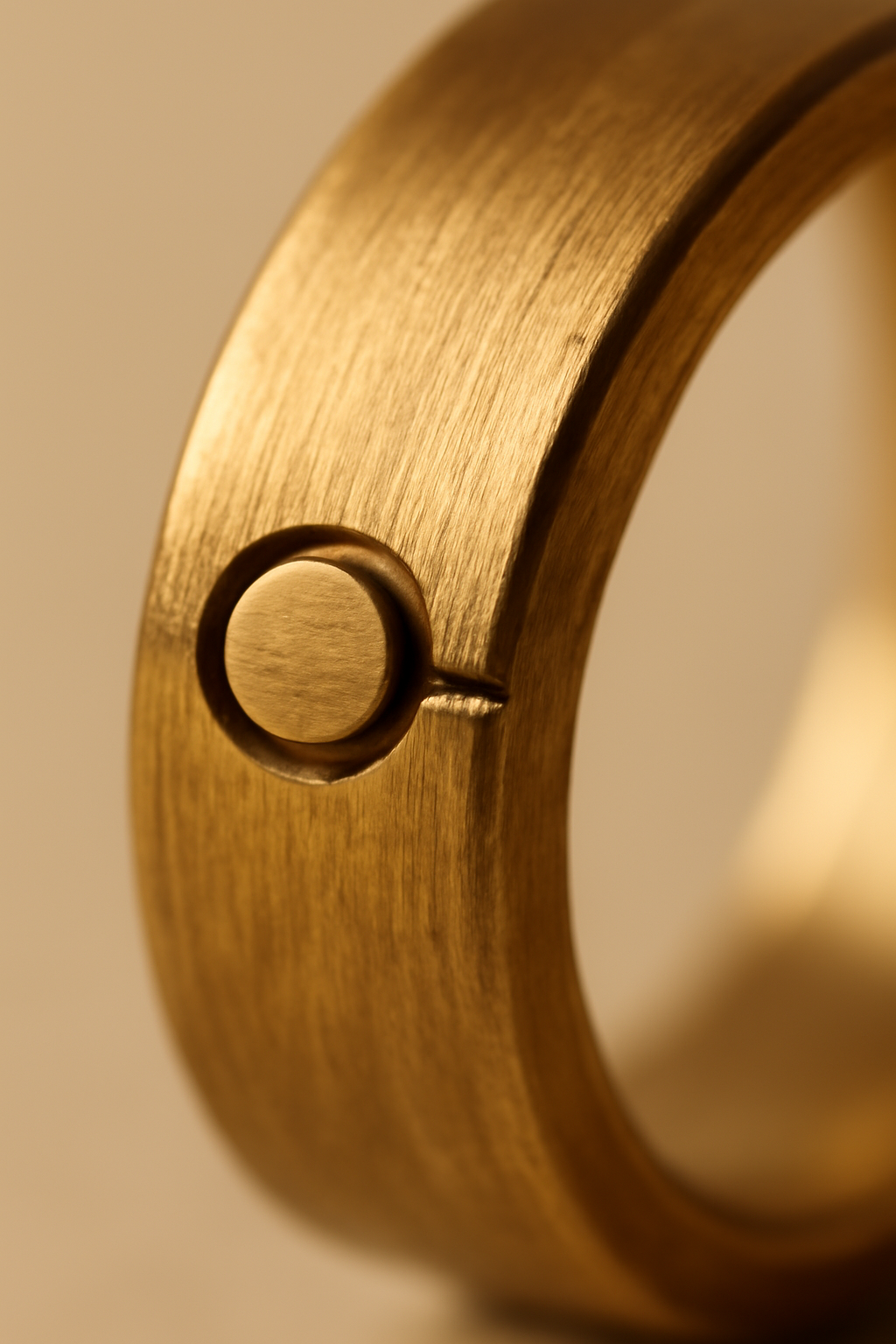 Azure Minimal Brass Ring